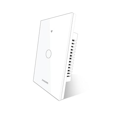 Matter Smart Light Switch, WiFi Touch Wall Switch, Neutral Required, White