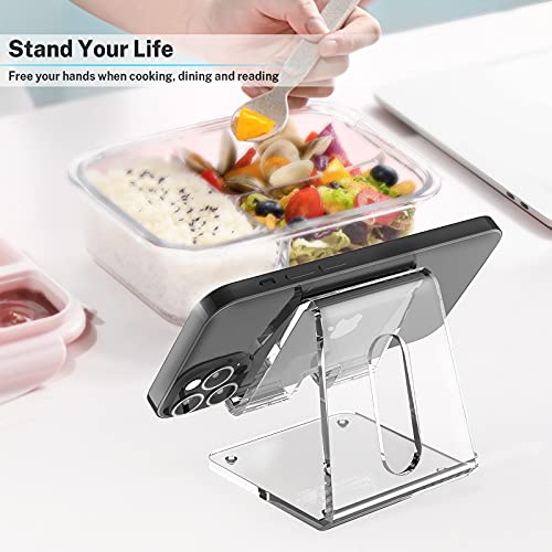 Crpich Acrylic Cell Phone Stand, Portable Clear Phon | Phone Accessori - Image 3