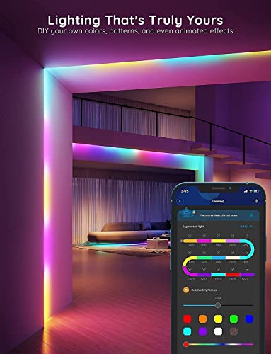 Govee 100ft RGBIC LED Strip Lights, Work with Alexa | Outdoor Lighting - Image 4