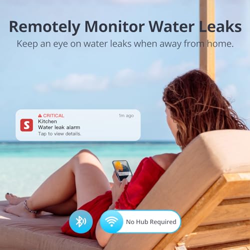 SwitchBot WiFi Water Leak Detector for Home, Water Leak Sensor, 1m Cable