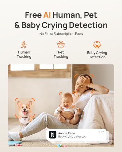 Anona 4K UHD Indoor Camera, Pet/Dog/Baby Security Ca | Smart Home - Image 5