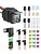 5 Pack Heavy Duty 4 Pin Waterproof Relay Switch 12V 12&16 AWG with 5x20A/30A/40A ATC/ATO Blade Fuse Holder Inline Fuse for Marine Automotive Vehicle