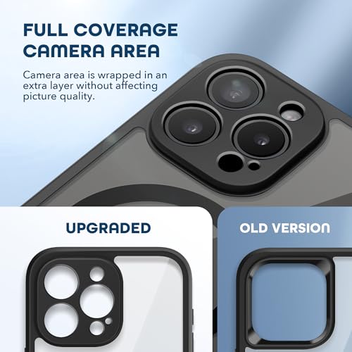 TIESZEN for iPhone 15 Pro Case, Compatible with MagSafe, Black - Image 4
