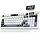 RedThunder K95 Wireless Mechanical Keyboard, TFT Screen & Knob, Tri-Mode BT5.0/2.4GHz/USB-C Hot Swappable Custom, Pre-lubed Linear Switches, Gasket Structure, RGB Gaming Keyboard, Snowy White-Blue
