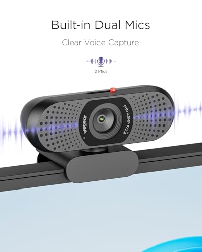 wegear 1080P Webcam for PC, Full HD Computer Camera with Dual Mics, USB-A - Image 6