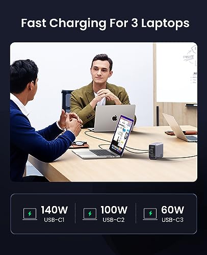 UGREEN Nexode 300W GaN Charging Station, 5-Port 140W | Charging & Powe - Image 5