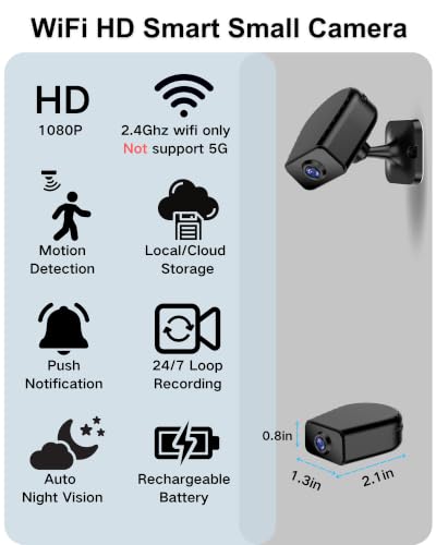 1080P HD Nanny Cam Wi-Fi Indoor Camera Wireless for Pets & Child