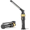 Magnetic Work Light | 1200LM Magnetic LED Work Light Rechargeable Foldable Light Bar | 360°Rotation 5 Modes | Portable Power Bank for Auto Repair|Grill|Camping and Outdoor(Gold)