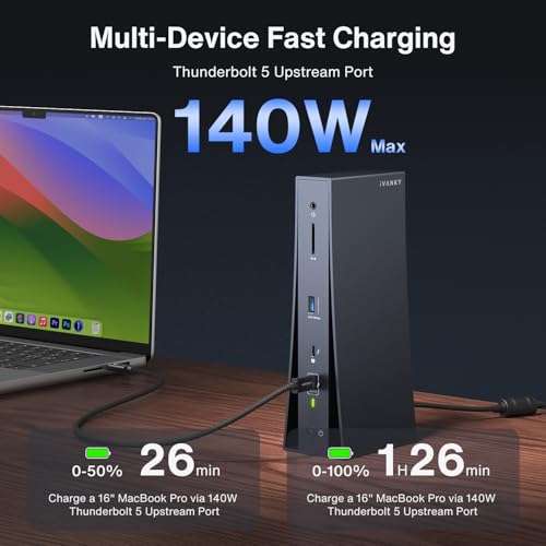 iVANKY Intel Certified Thunderbolt 5 Dock for MacBook Docking Station