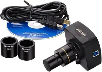 AmScope MU1003 10MP USB3.0 Real-Time Live Video Microscope Digital Camera
