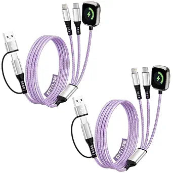 3 in 2 Multi Charging Cable Cord for iPhone Watch Charger/iPhone 17-8 Cable