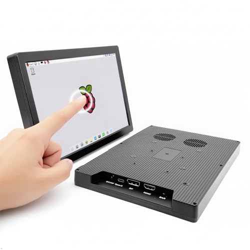 10.1 Inch USB-C Touchscreen mini Monitor, Small HDMI Monitor,1280x800 IPS LCD HD Display, Touch Screen for PS5,Raspberry Pi 3/3B+/4B/5, Jetson Nano, Banana Pi, PC, Windows,Beaglebone
