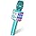 Amazmic Kids Karaoke Microphone Machine Toys for Girls Bluetooth Microphone with LED Light, Christmas Birthday Gift for Girls Boys 3-12+ Years Old (Blue)