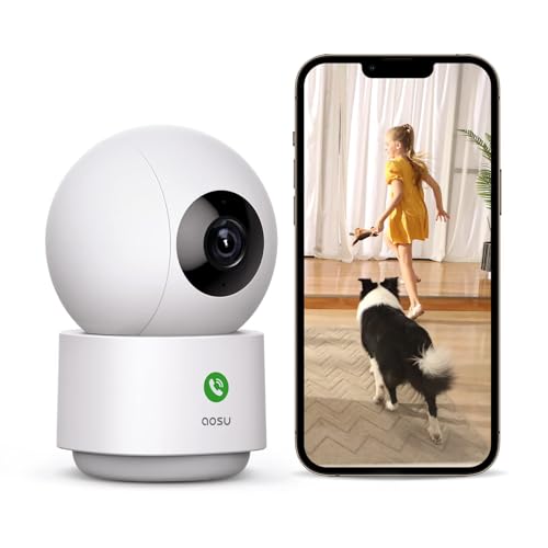 aosu 2K Indoor Camera,Baby Monitor for Home Security | Home Security C - Image 2