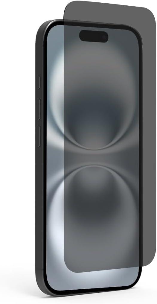 PureGear 2-Way Privacy Tempered Glass Screen Protector Compatible w/ Apple iPhone 16 (2024) 6.1", Full Edge-to-Edge Coverage, Self Alignment Installation Tray, Touch Sensitive, Case Friendly, Anti-Fingerprint Coating, Lifetime Replacement, Protect Your...