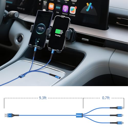 Multi Charging Cable, 3 in 1 Charger Cable Long Charging Cords 10FT 2Pack - Image 7