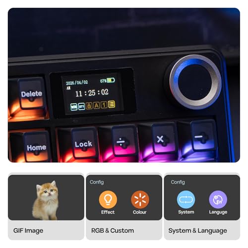 EPOMAKER Aula F99 MAX Wireless Mechanical Keyboard, Smart Screen & Knob - Image 5