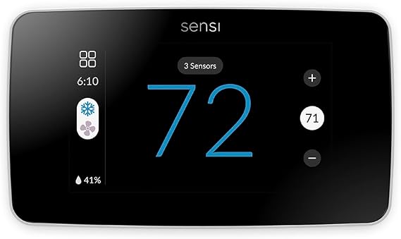 Sensi Touch 2 Smart Thermostat Wi-Fi, Alexa, Energy Star Certified, ST76