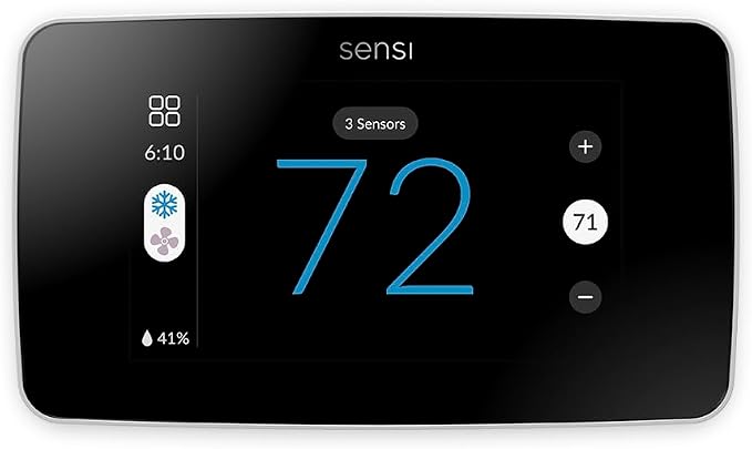 Sensi Touch 2 Smart Thermostat Wi-Fi, Alexa, Energy Star Certified, ST76