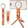 Portable Dual-Sided Magnetic Phone Tripod Stand for MagSafe-Orange