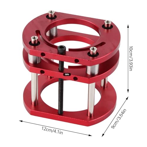 Router Base, Router Table Insert Plate Lifting System Base 4 Jaw Clamping DIY Tool for Woodworking Slotting Trimming Machines