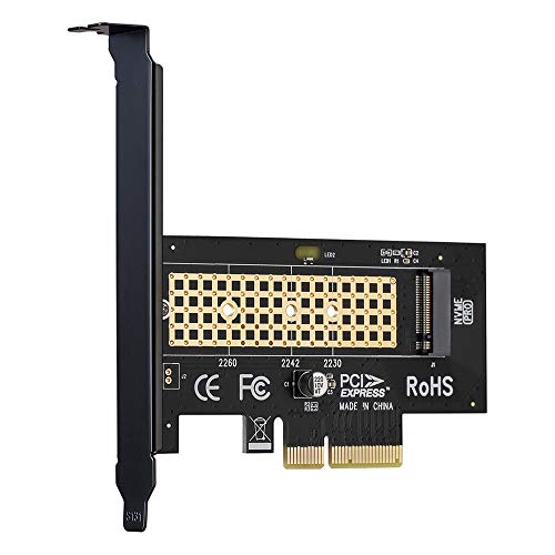 M.2 NVME to PCIe 4.0 x4 Adapter with Aluminum Heatsink Solution