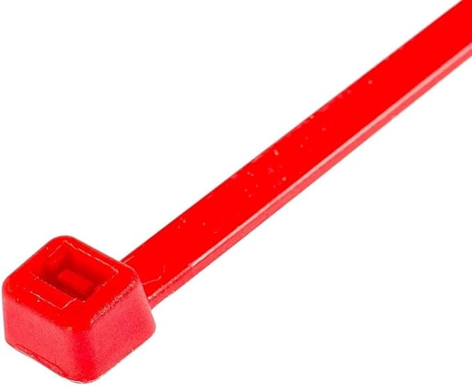 GTSE 12 Inch Red Zip Ties, 1,000 Bulk Pack, 50lb Strength, UV Resistant Long Nylon Cable Ties, Self-Locking 12" Tie Wraps