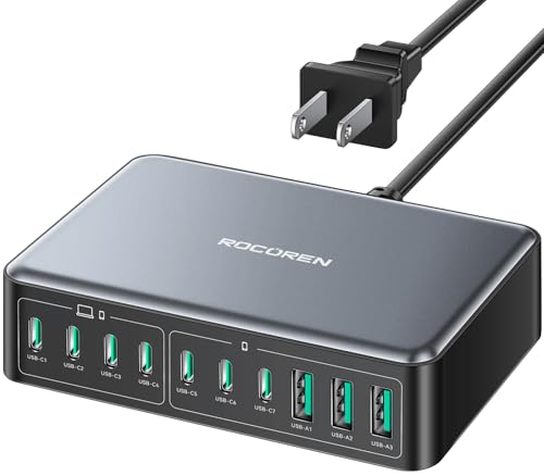 Rocoren 480W GaN 10‑Port Charging Station, PD 100W F | Charging & Powe - Image 2