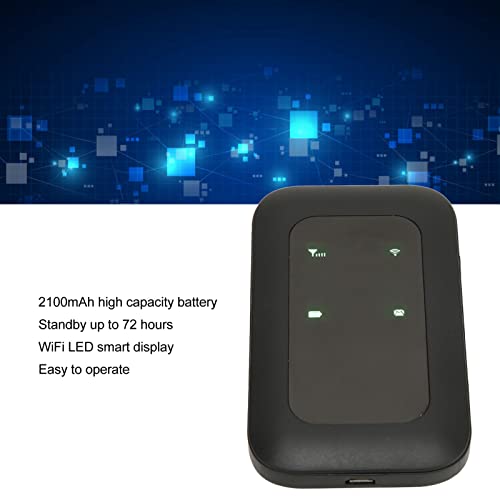 H806 Portable WiFi Hotspot, LED Smart Display, Multifunctional Card Inserted High Speed Mobile WiFi Hotspot for Car Outdoor Travel