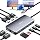 UANTIN Laptop Docking Station Dual Monitor, 10-in-1 USB C Hub with 4K HDMI