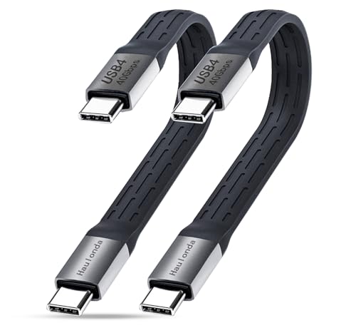 Short USB C Cable 5.3inch,PD 240W Fast Charging & 40Gbps Data Transfer,USB 4 for Thunderbolt, 8K 60HZ Video Support for iPhone, iPad, MacBook,External SSD,and More
