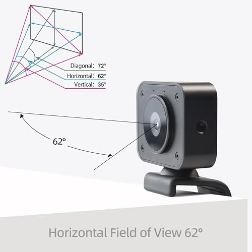 MOKOSE 4K Webcam for PC, Computer Camera with Microphone & Detachable Stand, 1/2.3" Sensor, Autofocus, Plug&Play, USB Streaming Camera for Gaming, Video Calling