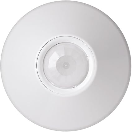 SensorSwitch Ceiling Motion Sensor, PDT Passive Dual Technology Passive Infrared PIR and Microphonics Occupancy Sensor, 360° Large Motion Detection, Indoor Use, Line Voltage, Extended Range