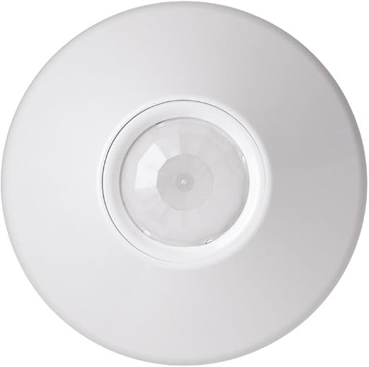 SensorSwitch Ceiling Motion Sensor, PDT Passive Dual Technology Passive Infrared PIR and Microphonics Occupancy Sensor, 360° Large Motion Detection, Indoor Use, Line Voltage, Extended Range