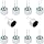 10Pcs Cylindrical Electret Condenser Microphone, 9767-58DB Mini Through Hole Electret Condenser Mic Pickup 10mm x 7mm, with 2 Pins 10mm for PCB