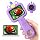 Kids Microscope, 2.4" Screen Handheld Digital Microscope 600X with 4K Camera & 8 LED Lights, Portable Pocket Microscope for Bugs Plants Nature Exploration, STEM Science Toy Gift Ages 3-12（Purple）
