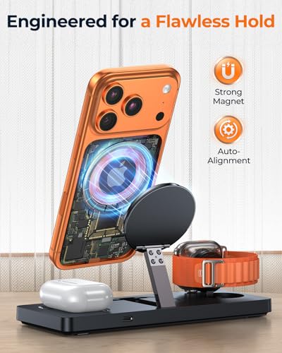 Foldable 3-in-1 Wireless Charging Station for Apple | Wireless Charger - Image 6