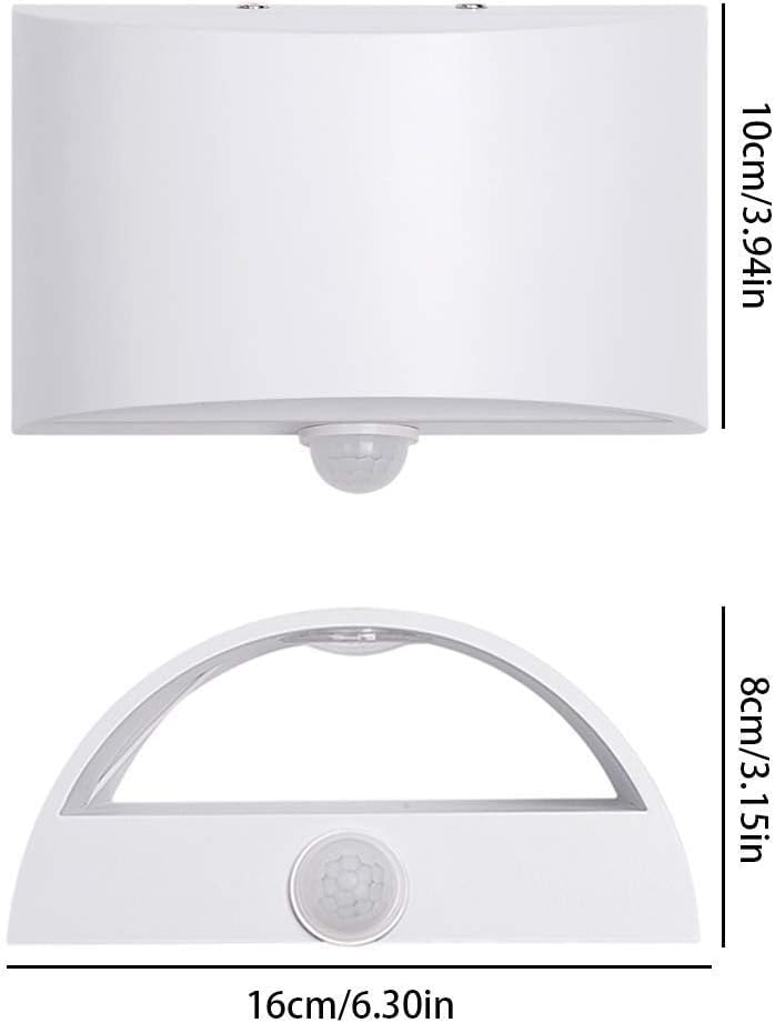 SERDEN LED Hardwired Motion Sensor Light Indoor Wall Sconce, Motion Sensor Wall Light Indoor Sconce Wall Aluminum Modern Wall Sconce for Living Room Hallway Stair 7W Warm White(Not Battery Operated)