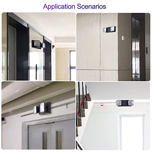 Black Emergency Lights with Battery Backup, Commercial LED Emergency Light