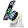 Upgraded Wireless Induction Speaker, Wireless Charging No Need Bluetooth Phone Holder, 360° Rotation RGB LED Light Speaker with Dog Paw Cable Protector, HD Surround Sound Speaker for iPhone