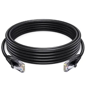 Maximm Cat6 Outdoor Ethernet Cable 50 Ft, Waterproof, UV Resistant, Black