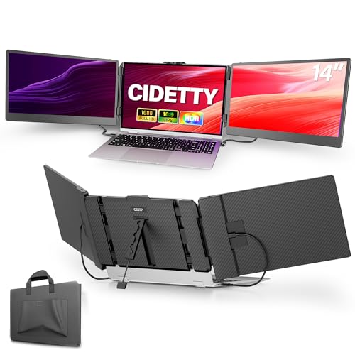 CIDETTY Laptop Screen Extender, 14'' FHD 1080P IPS U | Computer Access - Image 2