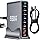 550W USB C Fast Charger Block, PD 3.1 140W USB C Charging Station, GaN Ⅲ Multi-Port PD PPS Fast Charging Station for Multiple Devices,Laptop Wall Charger Compatible with MacBook iPad iPhone 17/16 etc