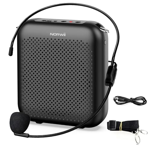 Norwii Voice Amplifiers for Teacher with Headset Microphone and Speaker