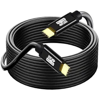 USB TYPE C to C Cable 30FT, 4K60HZ GEN2x2(Data usb2.0),TYPE C Video Output From USB3.2/ USB4.0 (NOT 100% Fast Charging) & Sync for Xreal MacBook Pro iPad Pro iPhone 15-16-17 Pro Portable Monitor