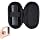 Ultra Small Bluetooth Wireless Mouse, Dual Mode (BT+2.4G) Noiseless Rechargeable (with Mouse Case), 1200 DPI Slim and Portable Mini Travel Cordless Mice for PC Computer Laptop (Black)