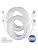 2-Pack 30FT USB to Micro USB Extension Power Cable, 21AWG Pure Copper White