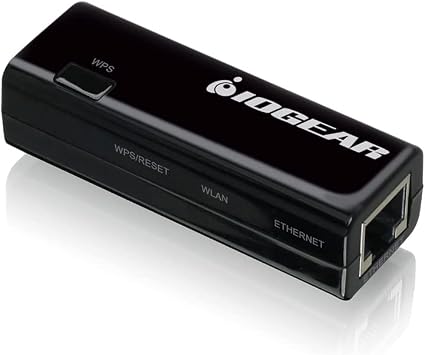 IOGEAR Universal Ethernet to Wi-Fi N Adapter - Speeds of up to 300Mbps on 2.4GHz - Push-button Wi-Fi Protected Setup (WPS) - Supports WEP, WPA, WPA2, TKIP and AES encryption - GWU637