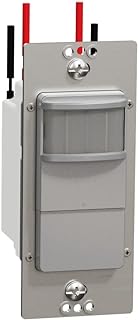 Square D by Schneider Electric Square D X Series PIR Motion Occupancy/Vacancy Sensor Light Switch, 10 Amp, Matte Gray (SQR73101GY) - Image 1