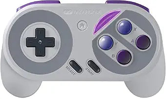 My Arcade Super Gamepad - Wireless Gaming Controller for Nintendo SNES Classic, NES Classic, Super Famicom, Wii, Wii U (Super NES Colors)